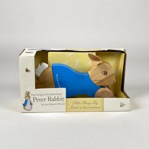 Peter Rabbit Wooden Pull Along Toy Beatrix Potter Kids Preferred Pretend Play